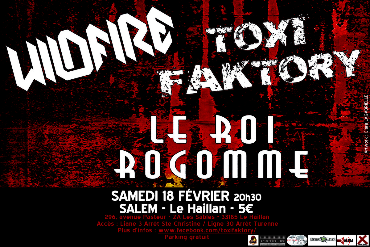 Toxi Faktory + Le Roi Rogomme + Wildfire