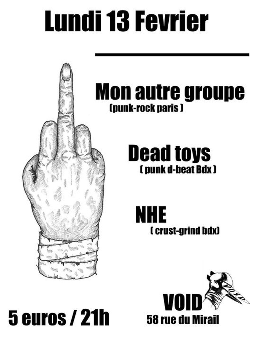 Mon Autre Groupe + Dead Toys + NHE