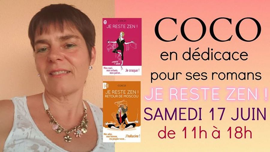 Coco en dédicace pour ''Je reste zen !''