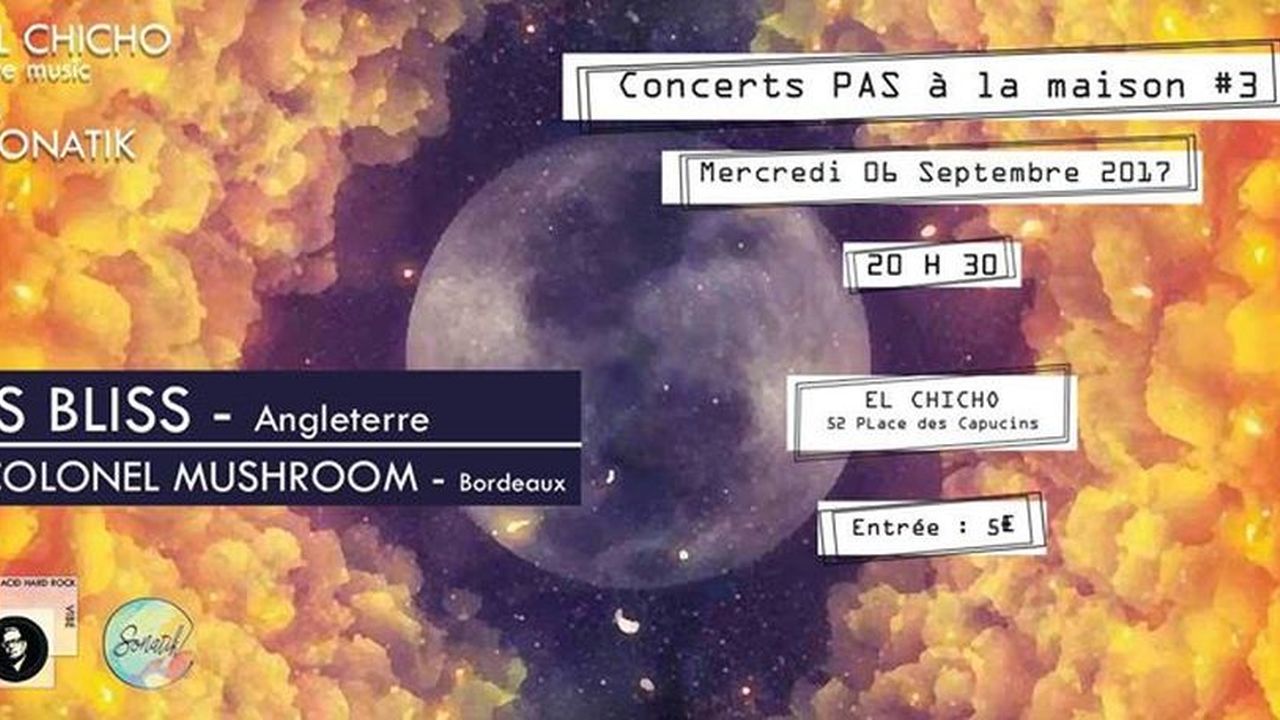 Concert pas à la maison #3: avec Is Bliss + Colonel Mushroom
