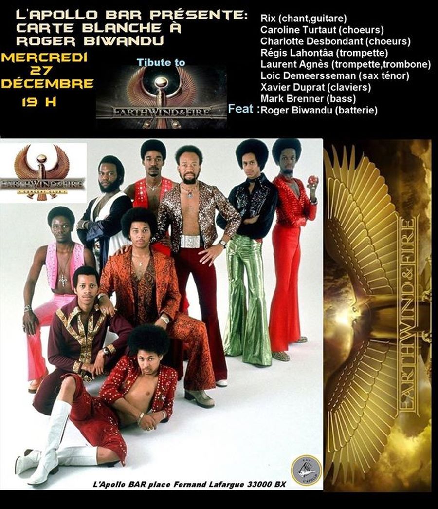 Carte Blanche à Roger Biwandu - Tribute to Earth, Wind & Fire