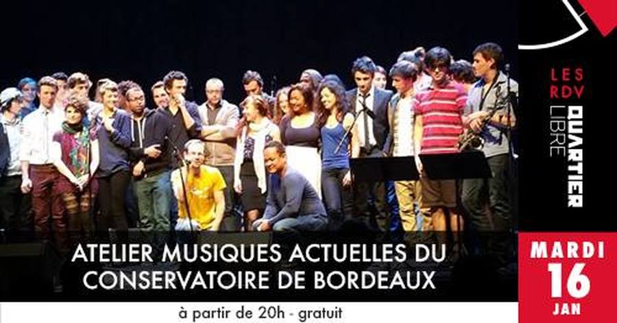 Atelier Musiques actuelles du conservatoire de Bordeaux