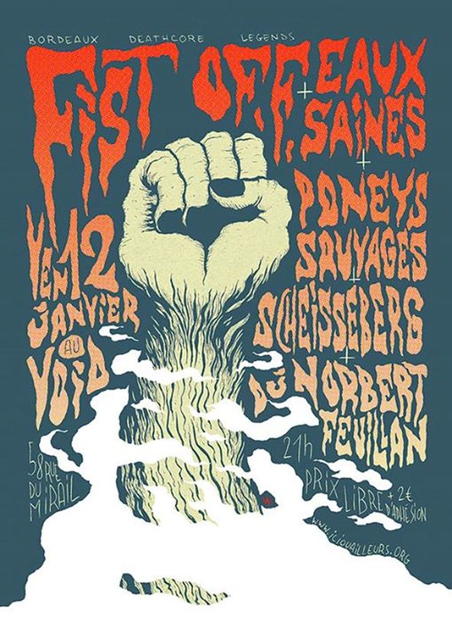 14 ans d'Ici Ou Ailleurs : avec Fists Off + I .- I eaux saines I + Scheisseberg + Poneys sauvage + DJ Norbert Fenouil