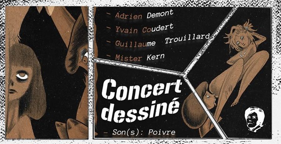 Concert dessiné à huit mains #2 - musique de Poivre