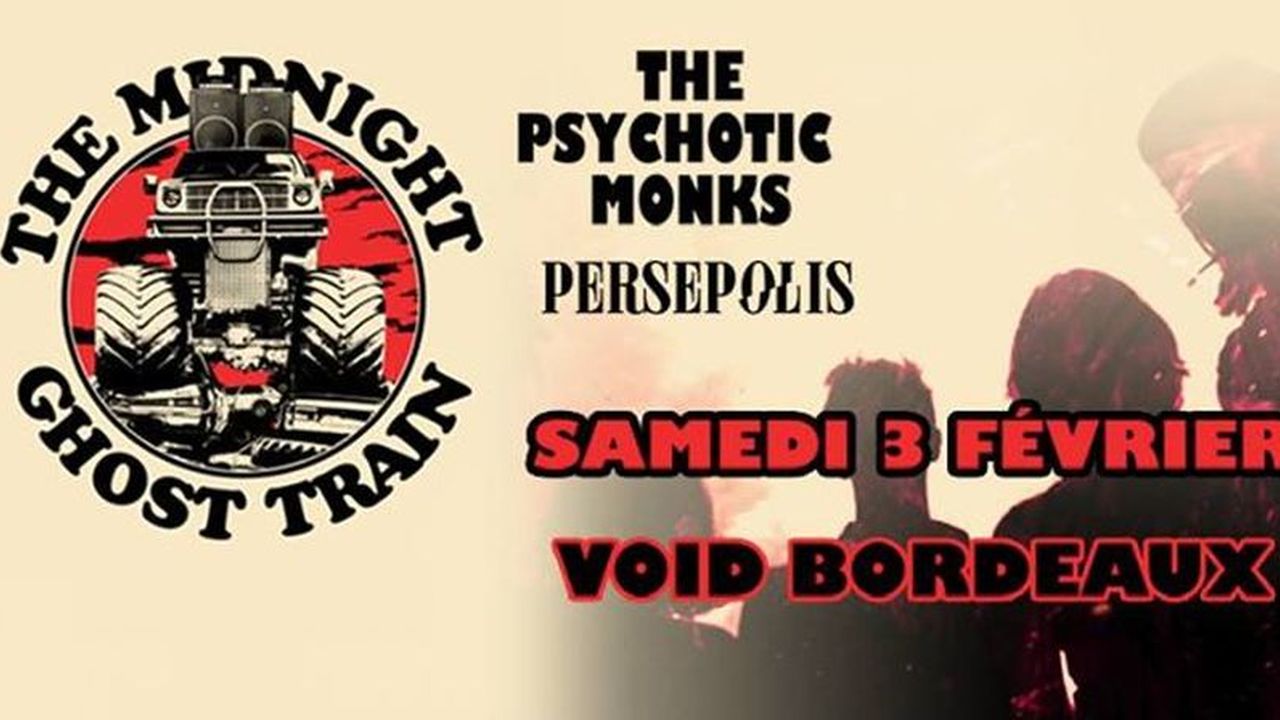 Make It Sabbathy #44 : avec The Midnight Ghost Train + The Psychotic Monks + Persepolis