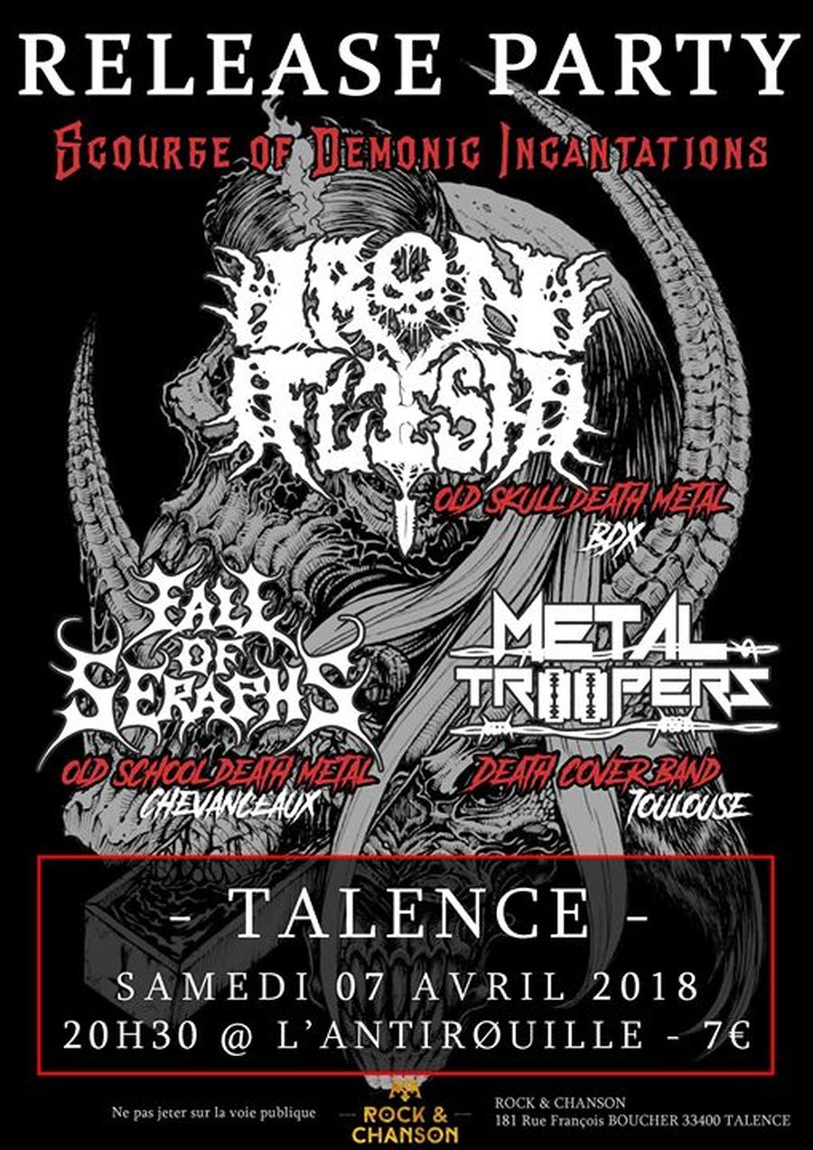 Iron Flesh (Release Party) + Fall of Seraphs + Metal Troopers