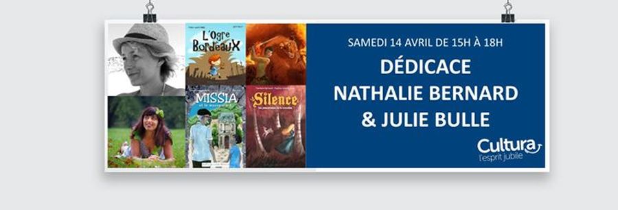 Nathalie Bernard et Julie Bulle en dédicace