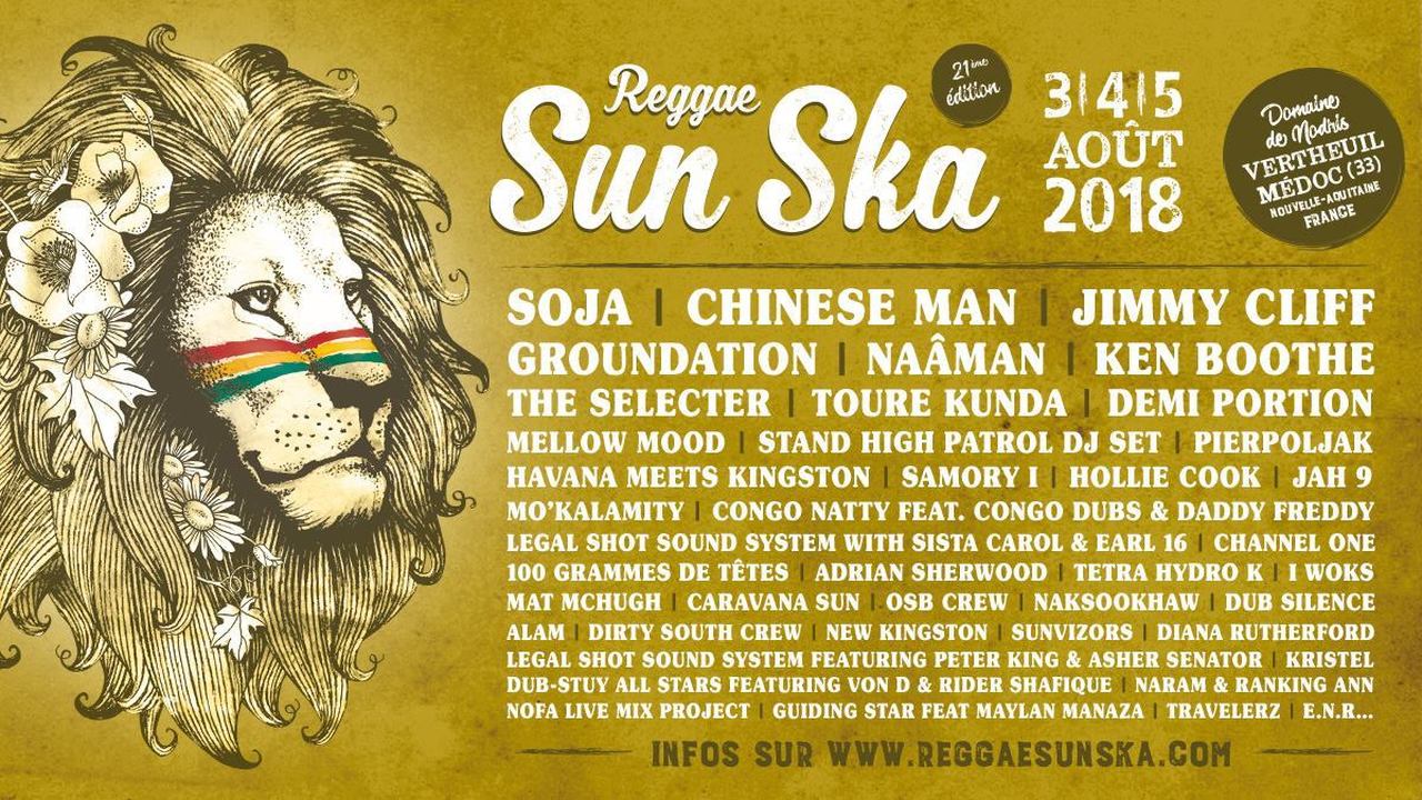 Reggae Sun Ska Festival 2018 Jusqu'au Dimanche 05 Août, Domaine