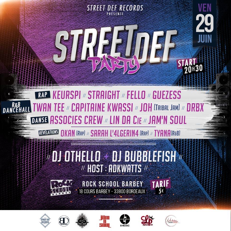 Street Def Party : avec Straight + Keurspi + Fello + Guezess