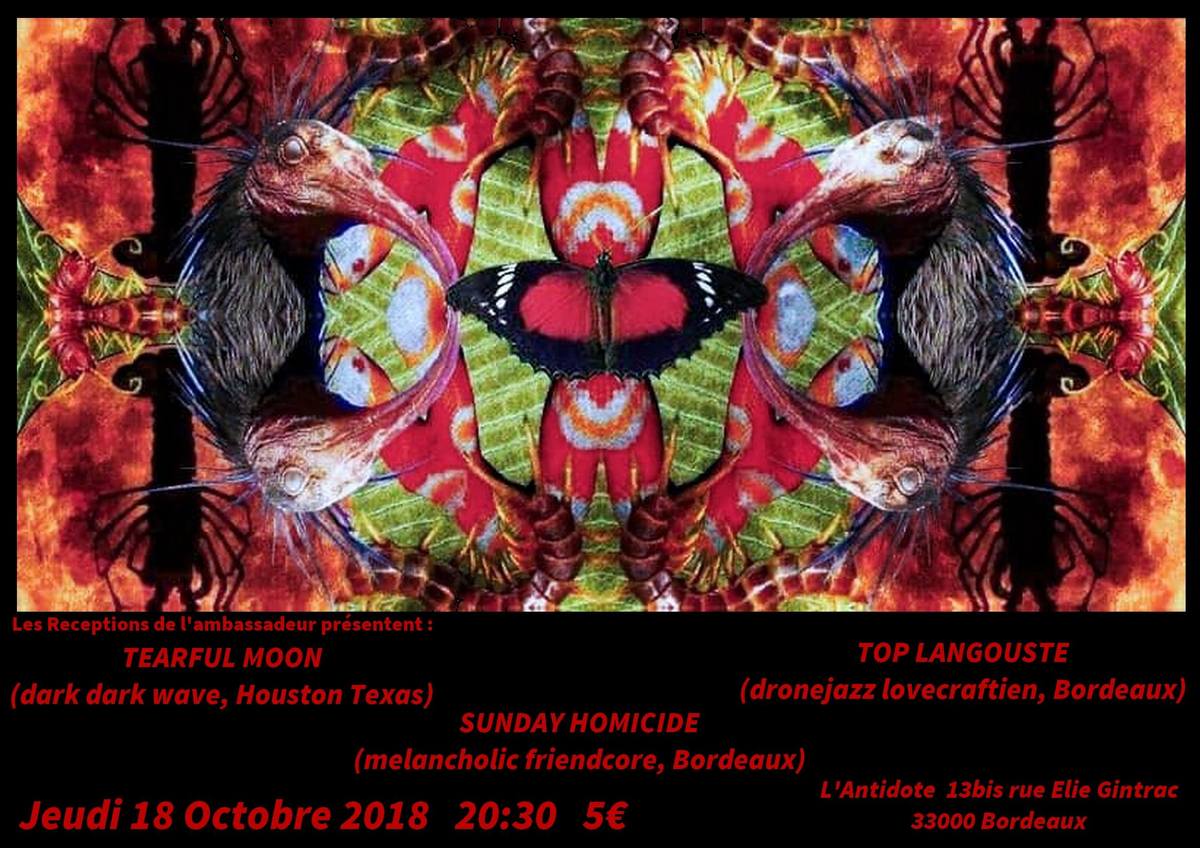 Tearful Moon + Top Langouste + Sunday Homicide