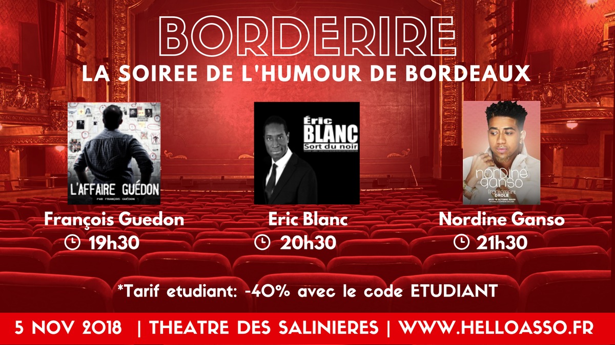 Borderire : La soirée de l'humour de Bordeaux