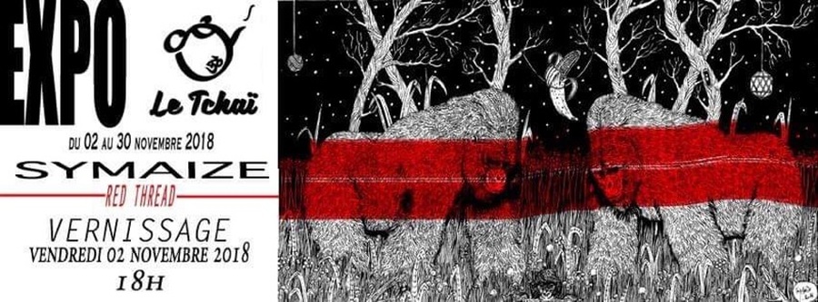 Expo ''Red Thread'' & concert de Symaize & PeeLed