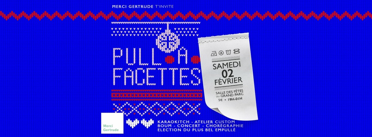 Pull à Facettes - La boum hivernale de Merci Gertrude