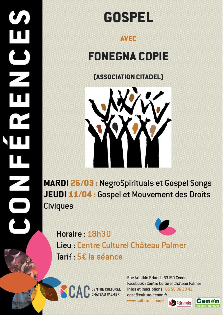 Conférence : NegroSpiritual et Gospel songs