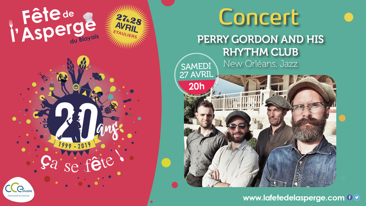 Fête de l'asperge du Blayais : avec Perry Gordon and His Rhythm Club