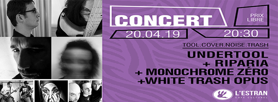 Undertool + Riparia + Monochrome Zéro + White Trash Opus