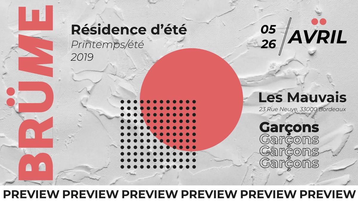 Afterwork : Preview Résidence d'été Brüme - avec Dymness + Martin Sanka