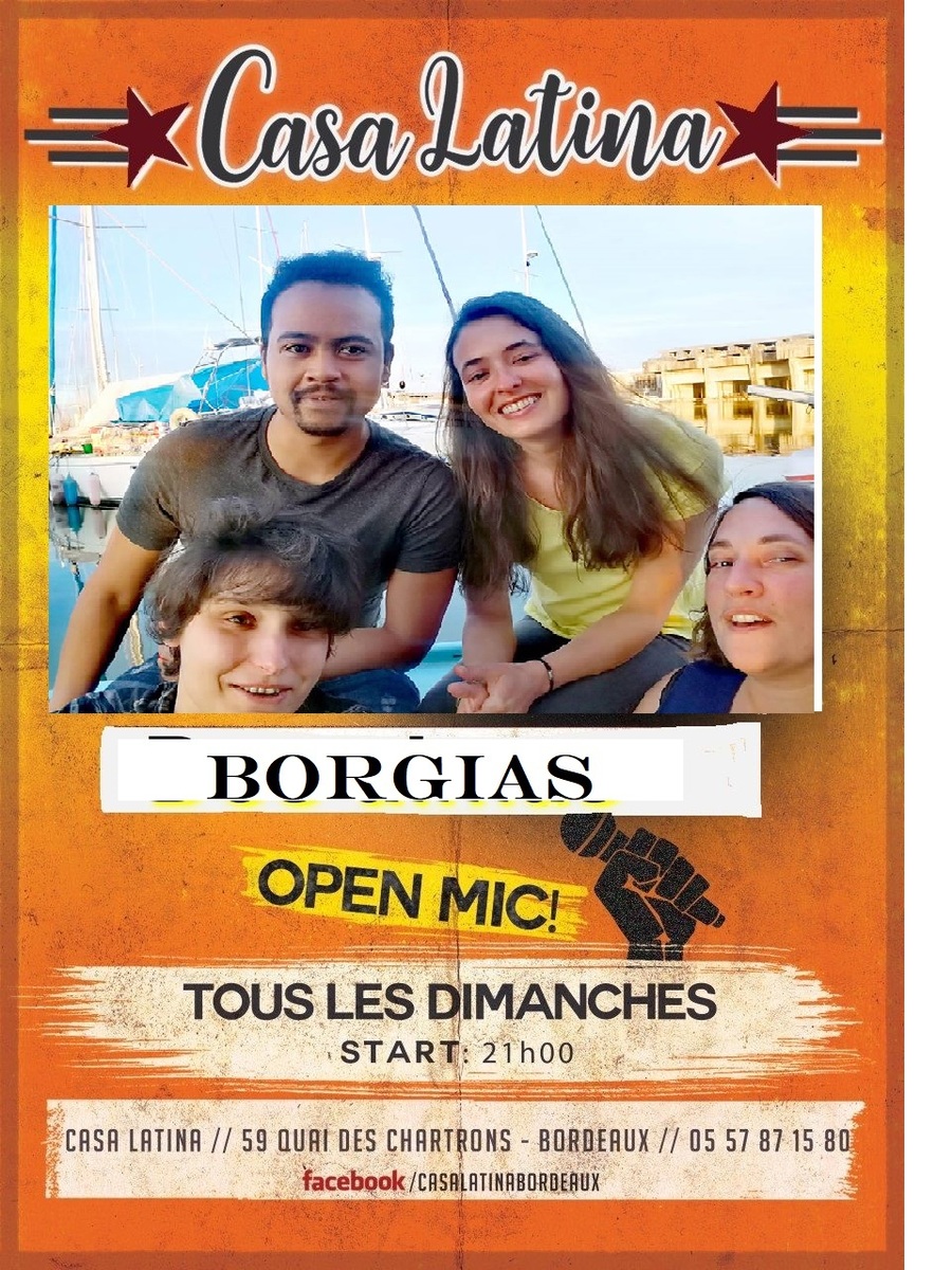 Borgias + Open Mic