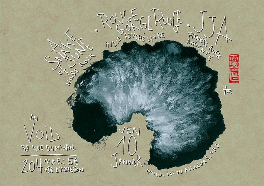 16 ANS D'ICI OU AILLEURS : avec A SNAKE OF JUNE + JJA + ROUGE GORGE ROUGE