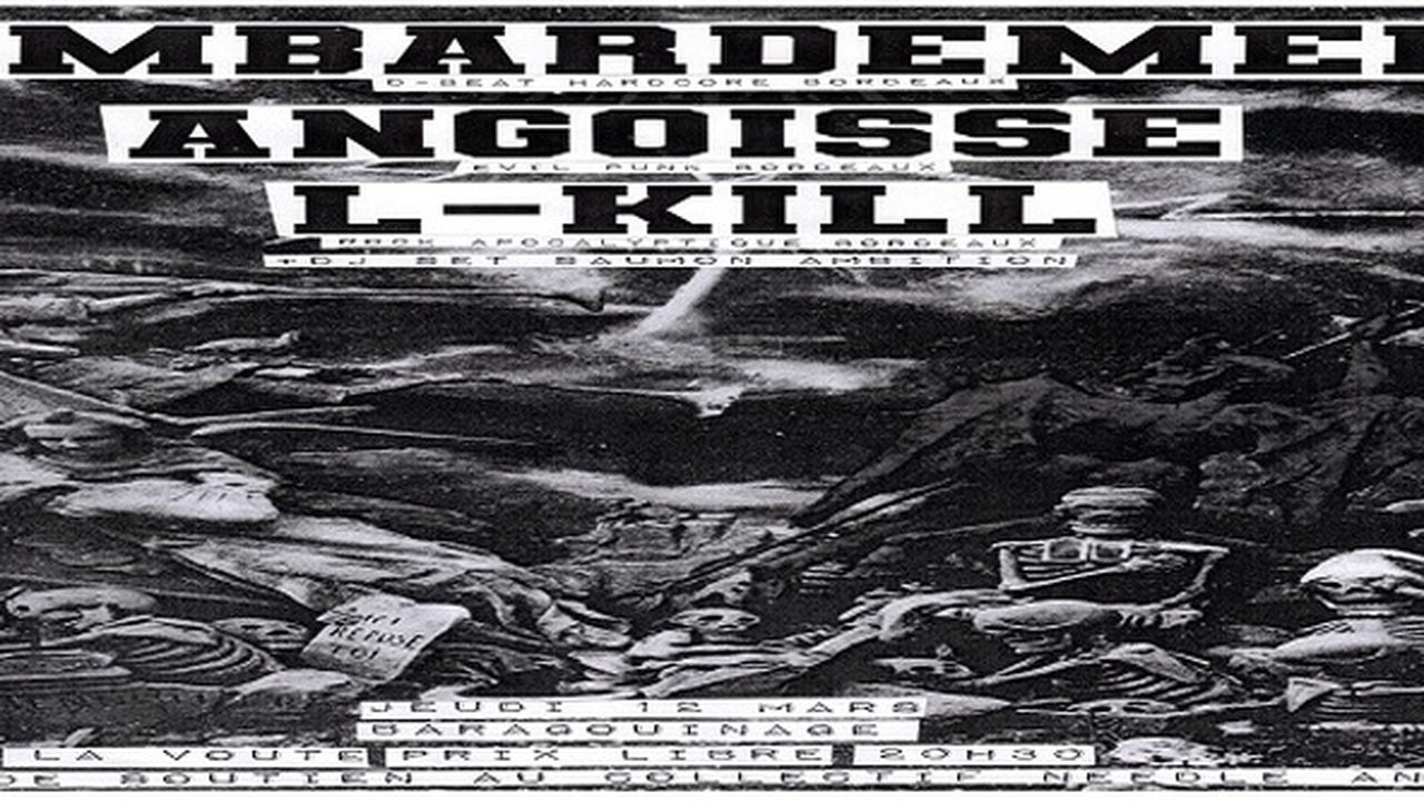 Bombardement + Angoisse + Lkill + Dj Set Saumon Ambition Jeudi 12