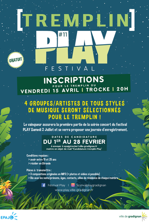 Tremplin du festival PLAY