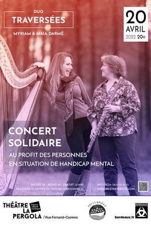 Concert solidaire duo flûte et harpe traversées