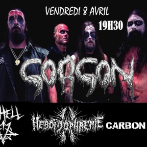 BLACK DEATH NIGHT : GORGON+ IN HELL + HÉBOÏDOPHRÉNIE + CARBON SEED