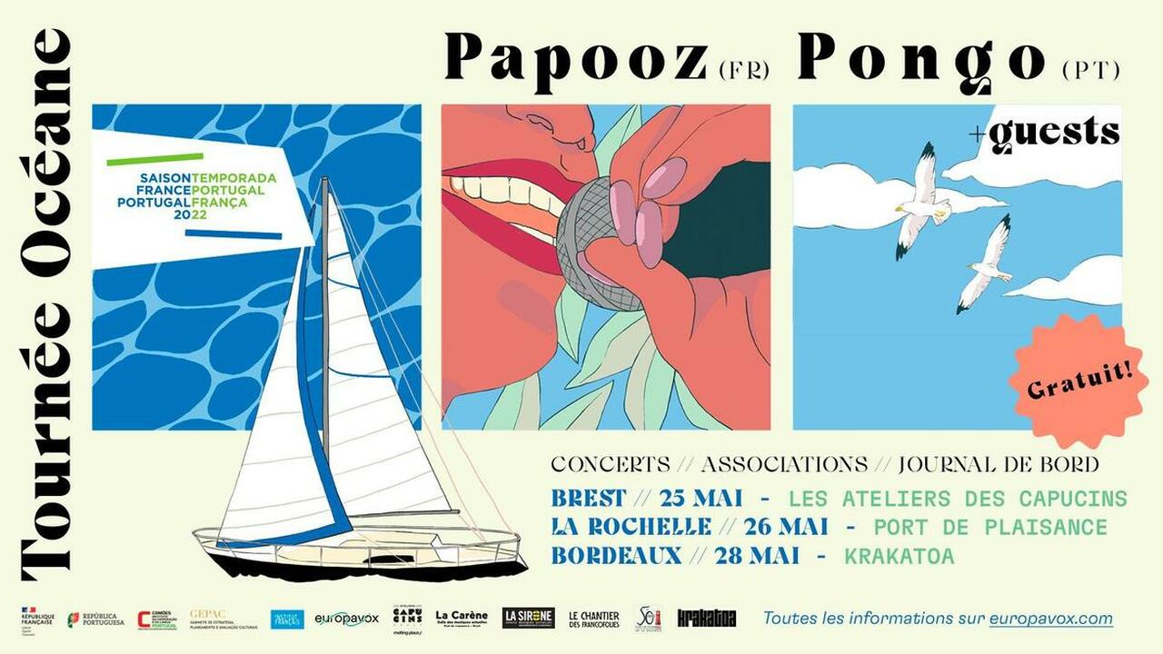 Tournée Océane : Papooz • Pongo • IGee
