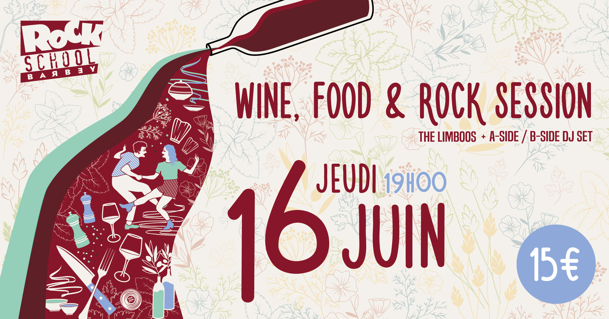 WINE, FOOD & ROCK SESSION avec The Limboos
