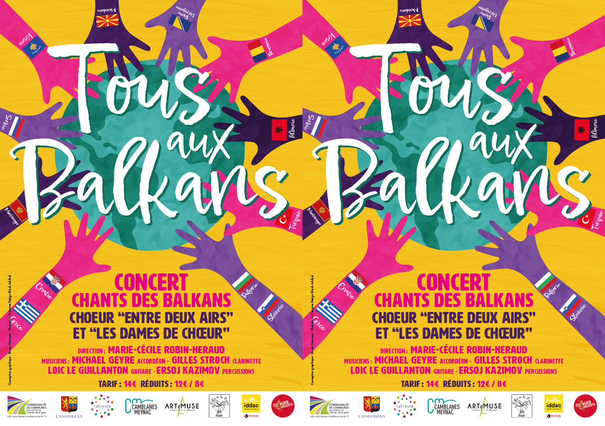 « TOUS AUX BALKANS » CONCERT DU CHOEUR ENTRE 2 AIRS À LATRESNE