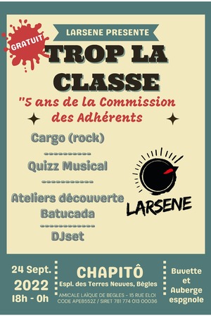 Trop la Classe # Concert, animations, ateliers