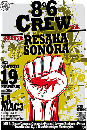 8°6 Crew + Resaka Sonora : Soirée ska