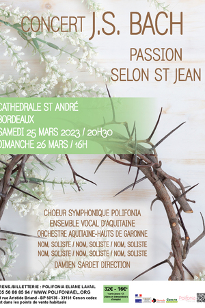 Concert Passion selon Saint-Jean de Bach