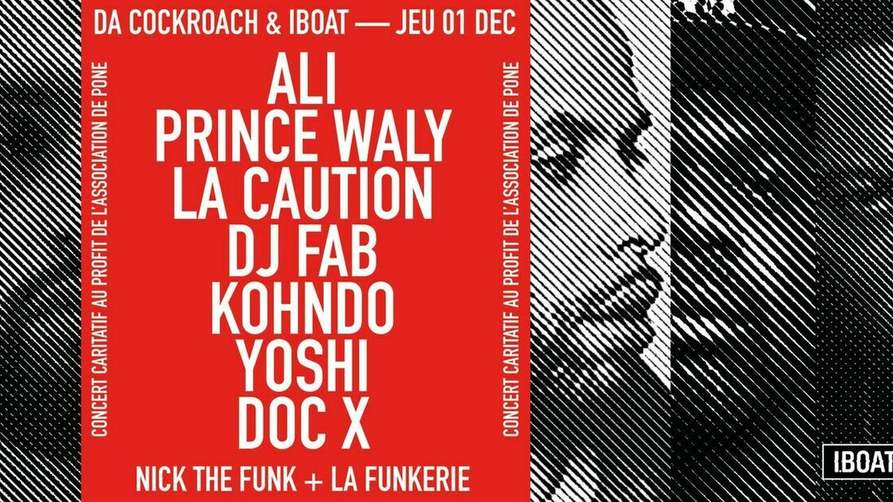 BOOM BAP DA BOAT : concert caritatif avec Ali, La Caution, Prince Waly, Kohndo...
