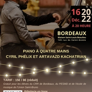 Concert de Noêl : Duo Oana, Cyril Phélix & Artavazd Kachatrian