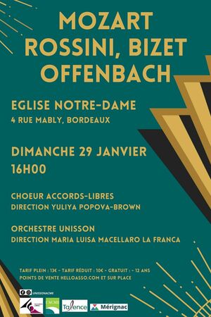 Concert orchestre UNISSON et choeur ACCORDS LIBRES