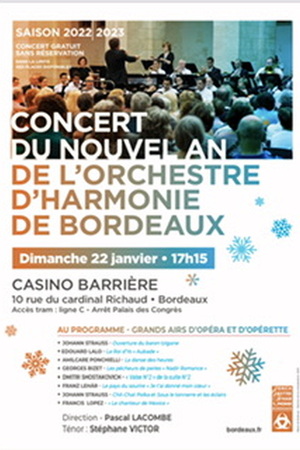 Concert du Nouvel An de l’Orchestre d’Harmonie de Bordeaux