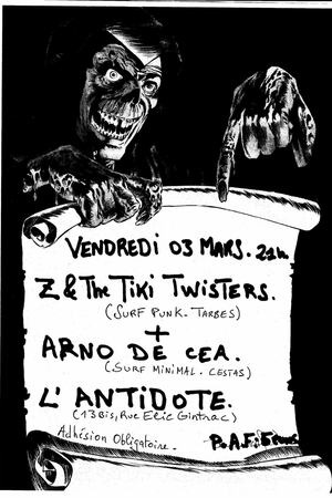 Z & The TIKI TWISTERS + ARNO DE CEA
