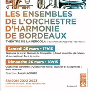 Les ensembles de l’Orchestre d’Harmonie de Bordeaux