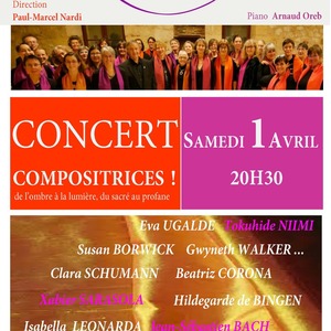 Concert de l’ensemble vocal féminin Aliénor