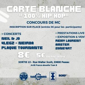  Carte Blanche 100% Hip-Hop