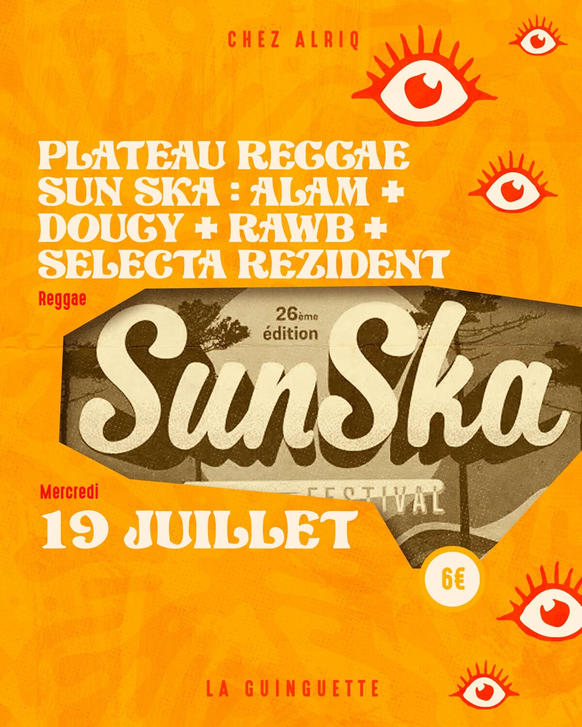 Plateau Reggae Sun ska : Marie (Alam) Dougy et RawB accompagné par Selecta Rezident