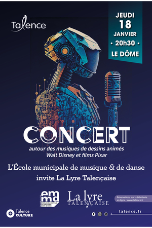 Concert des musiques de Walt Disney et Pixar