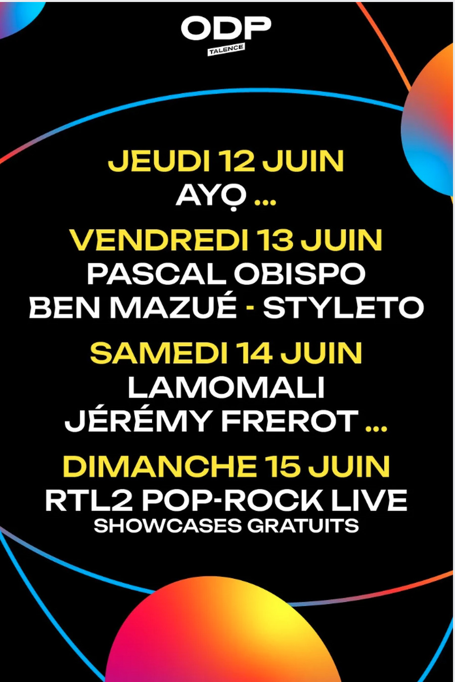 Festival Odp Talence 2025 Du Jeudi 12 Juin Au Dimanche 15 Juin, Parc
