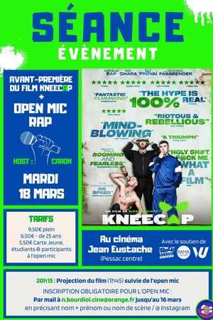 Avant-première du film KNEECAP + open mic 