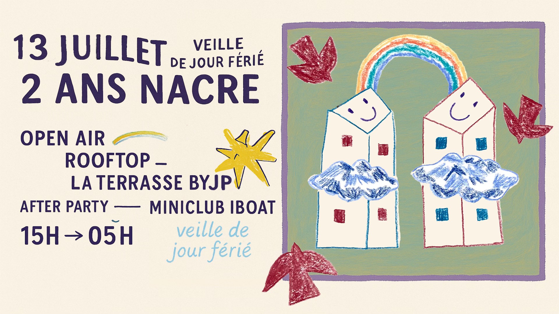 Open Air + Miniclub IBOAT — 2 ans de Nacre