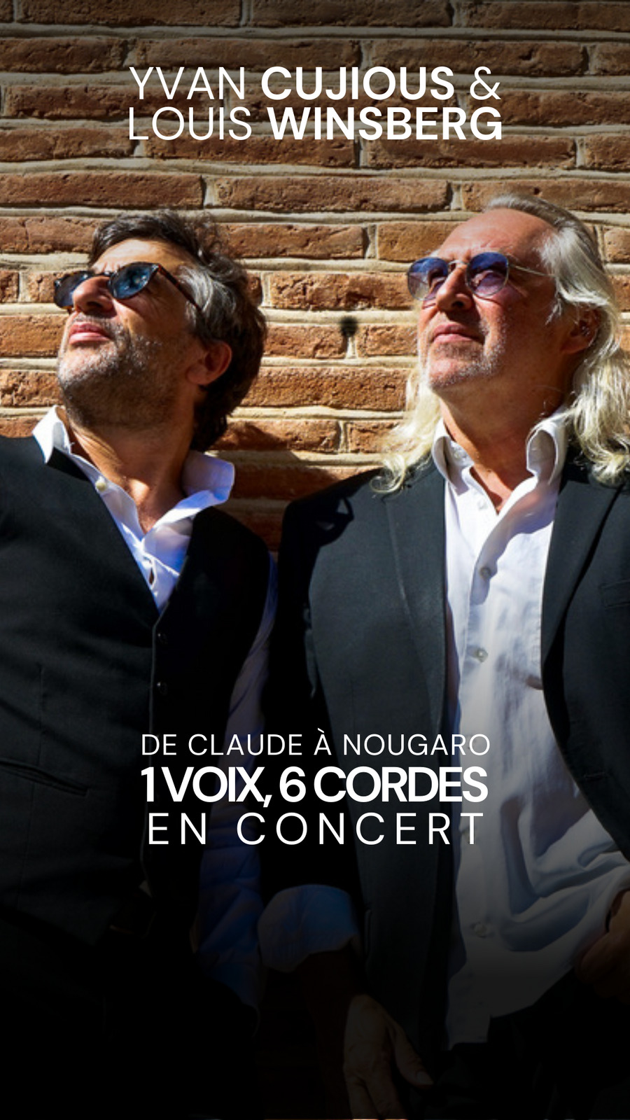 Les Jeudis du Jazz / Yvan Cujious et Louis Winsberg 1 voix, 6 cordes - De Claude à Nougaro