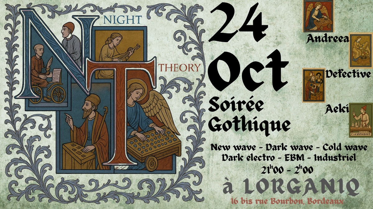 Soirée gothique - DJs AEKI - DEFECTIVE - ANDREEA