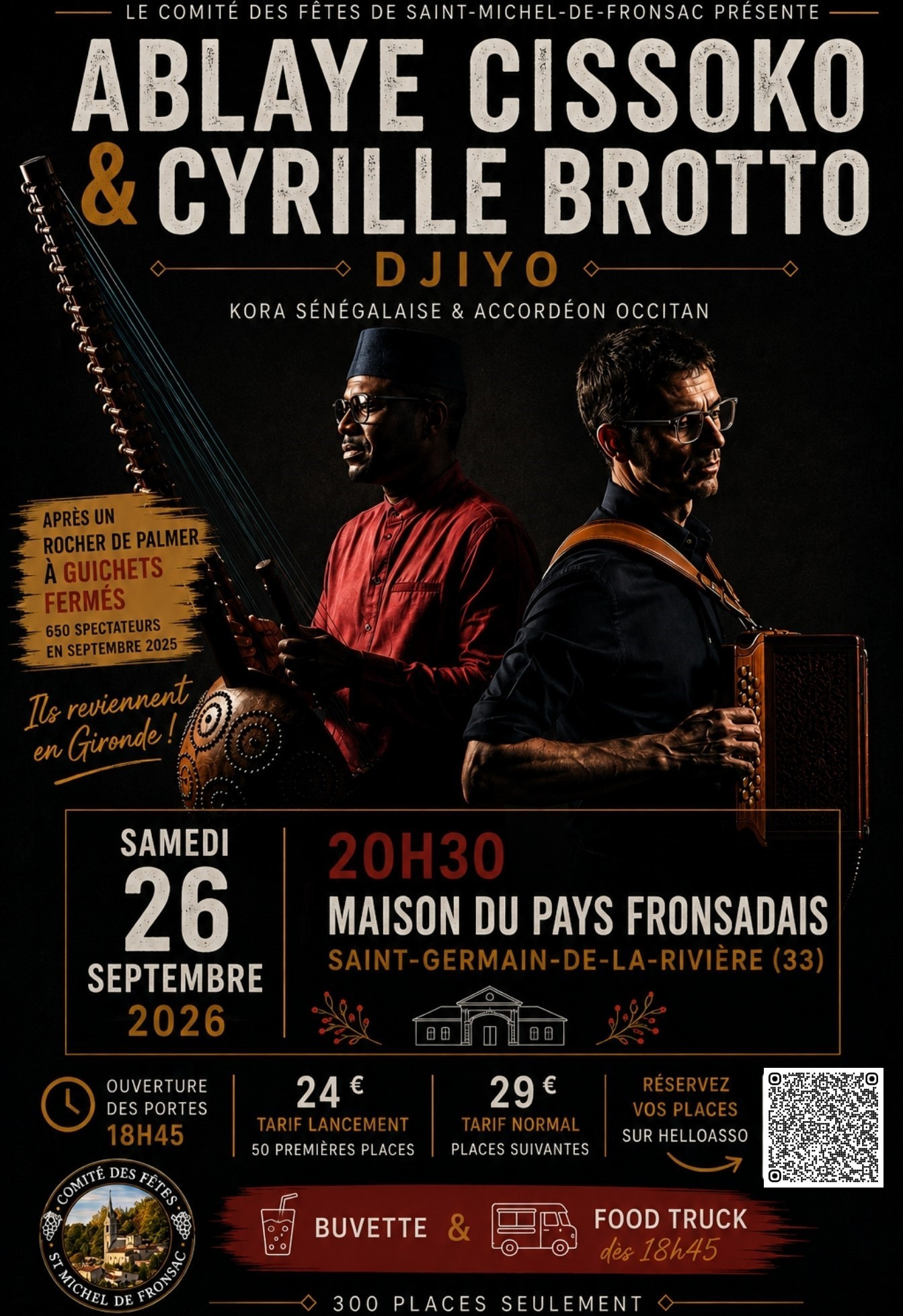 Ablaye Cissoko & Cyrille Brotto en concert – Djiiyo