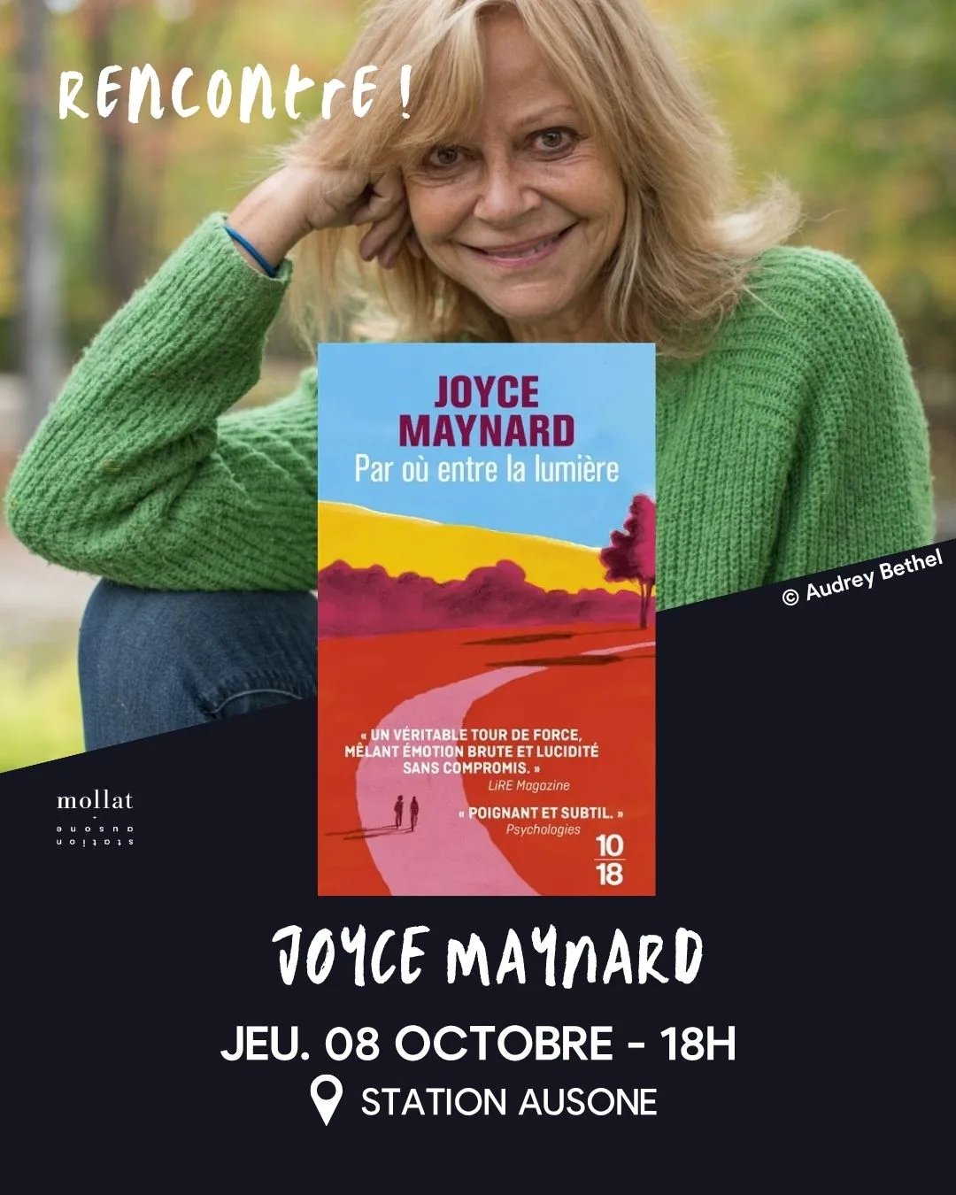 Rencontre avec Joyce Maynard
